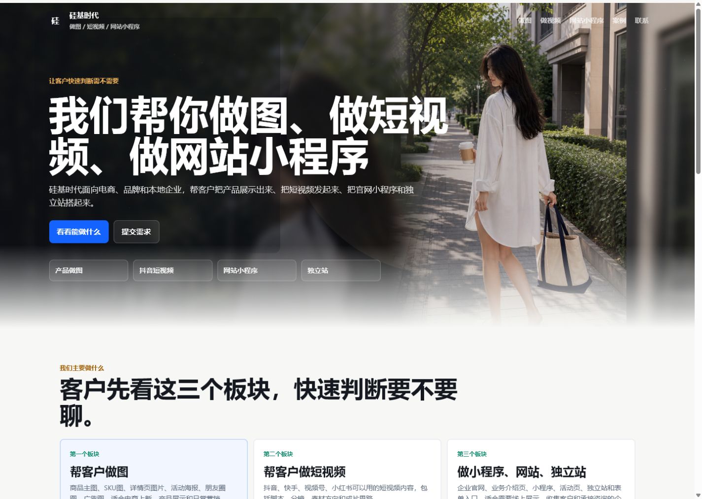 硅基时代网站设计案例